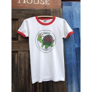 Vintage 1980s Zack's Sausalito Bar California Champion Ringer T-shirt S